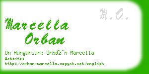 marcella orban business card